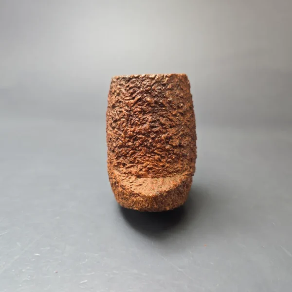 James Upshall Bark Rusticated Cup and Saucer Estate Briar Pipe, English Estates - Image 3