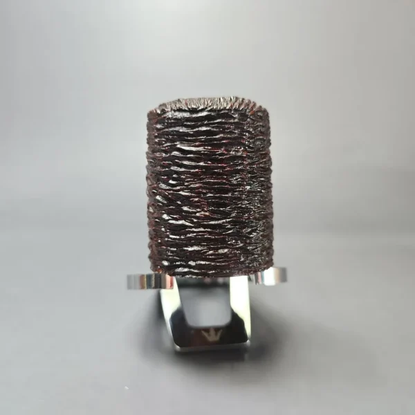Savinelli Eleganza 310 KS Rusticated Poker Estate Briar Pipe, Unsmoked, 6mm - Image 3