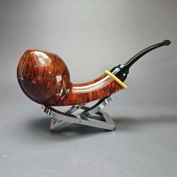 MBSD Briars Modern Masters 2 Smooth Blowfish w/ Boxwood Briar Pipe, New - Image 3