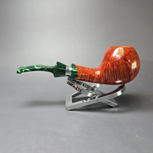 Damiano (Ardor) Armony Smooth Apple w/ Silver Estate Briar Pipe, Unsmoked, 9mm - Image 4