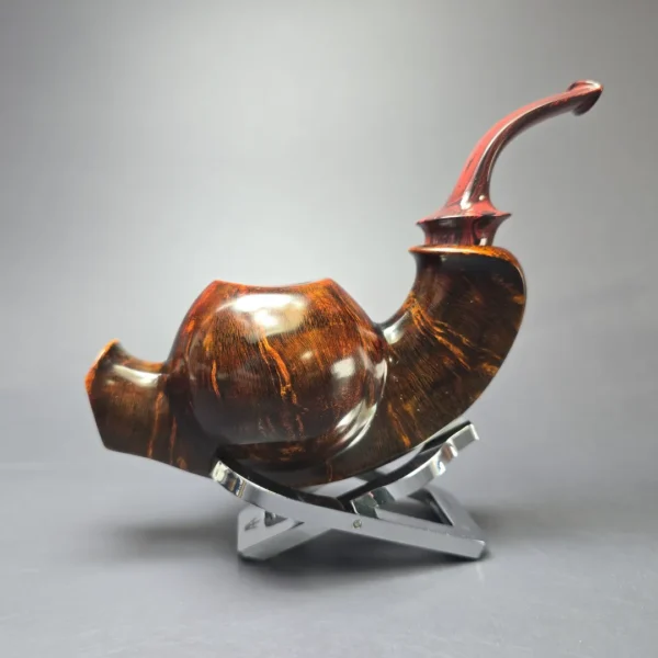 SU Pipes Smooth Standing Cavalier Handmade Briar Pipe, New - Image 4