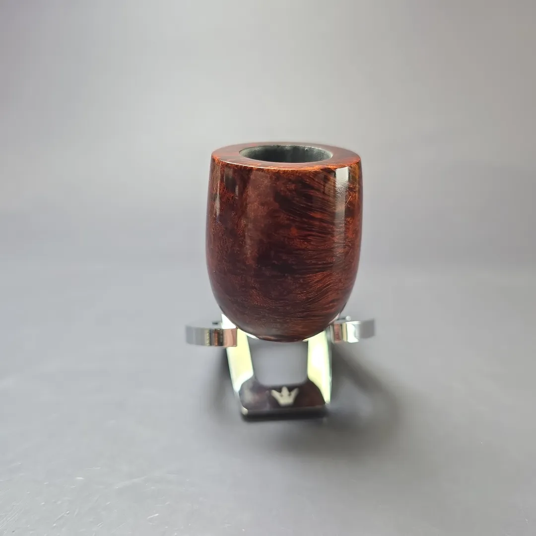 MBSD Briars Timeless Traditions 1 Smooth Billiard w/ Silver Handmade Briar Pipe, New - Image 4