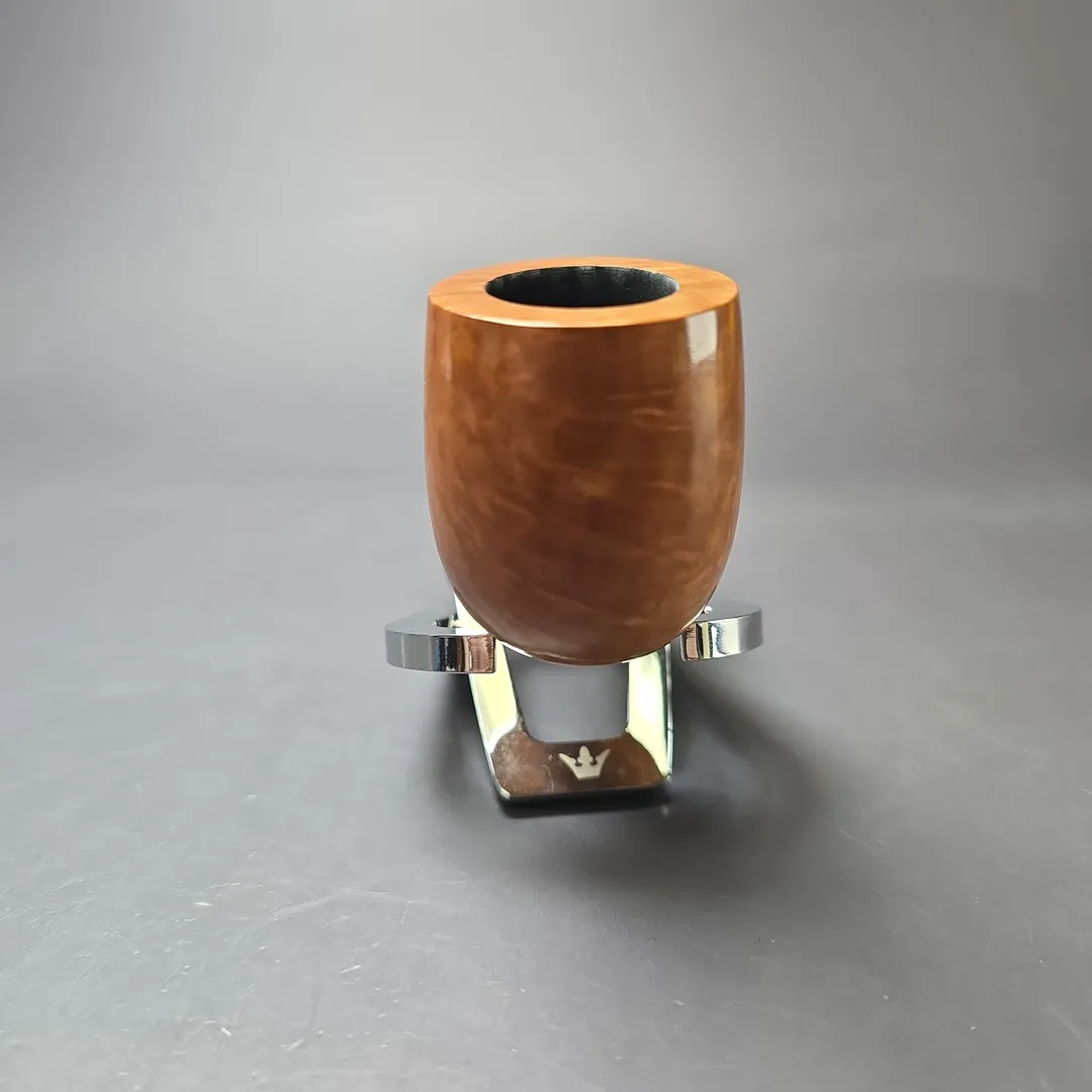 MBSD Briars Timeless Traditions 1 Smooth Billiard w/ Silver Handmade Briar Pipe, New - Image 4