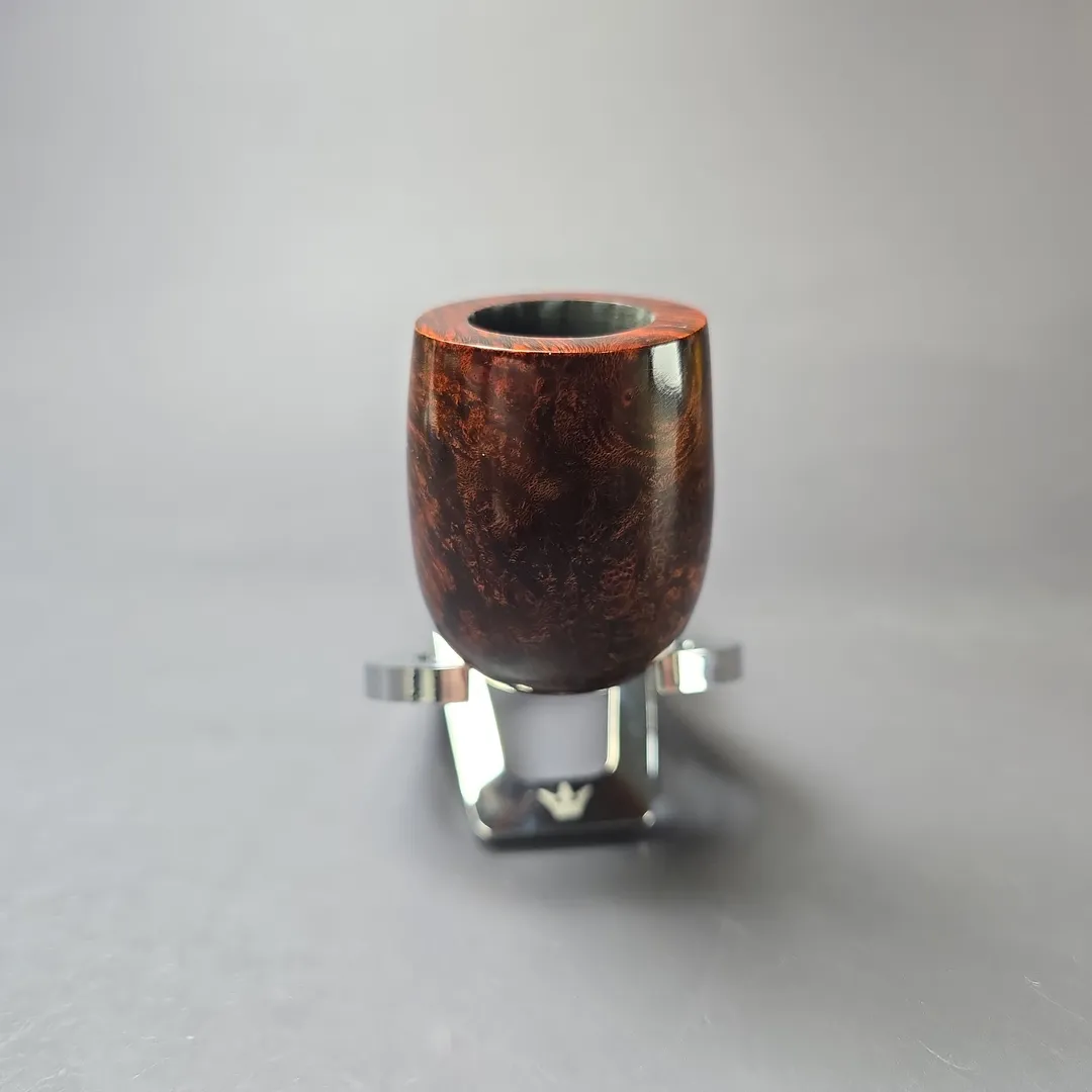 MBSD Briars Timeless Traditions 1 Smooth Billiard w/ Silver Handmade Briar Pipe, New - Image 4