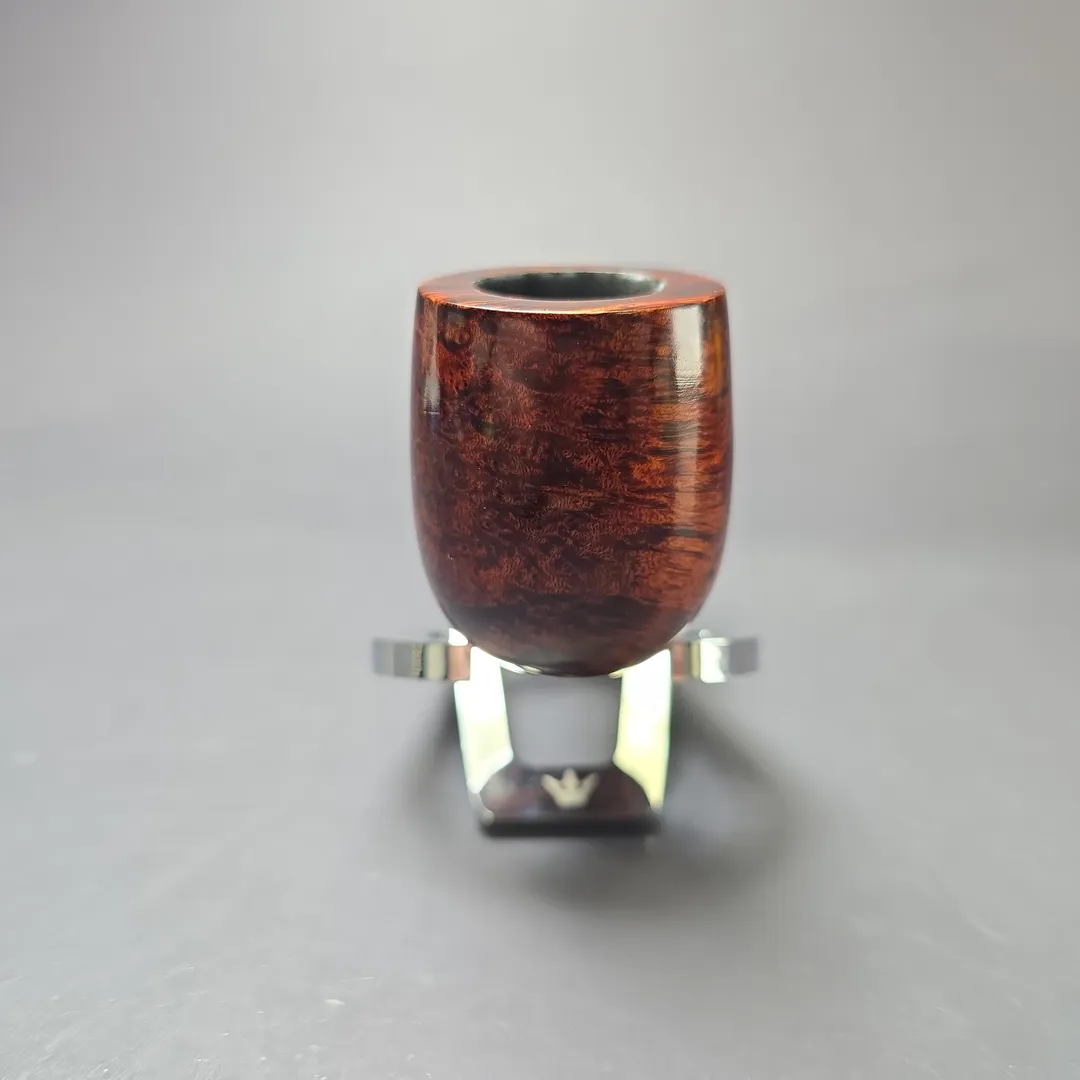 MBSD Briars Timeless Traditions 1 Smooth Billiard w/ Silver Handmade Briar Pipe, New - Image 4