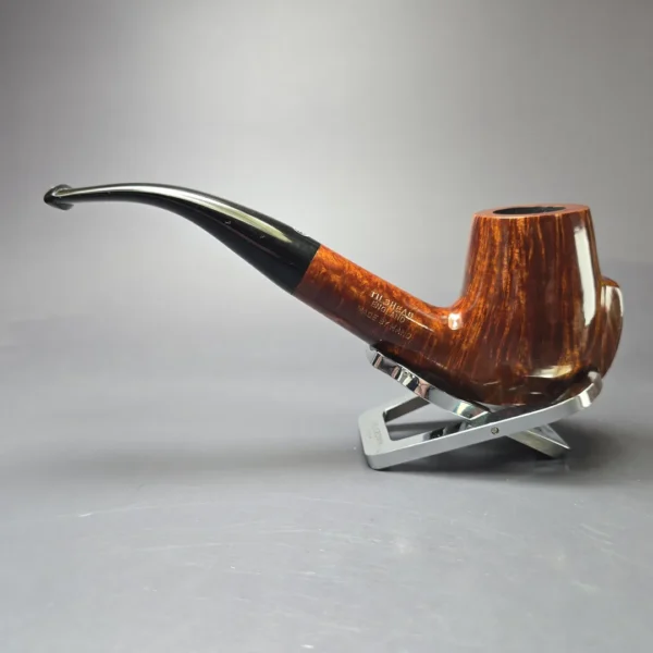 James Upshall A Grade EXL Smooth "Keel" Bent Billiard Estate Briar Pipe, Unsmoked - Image 4