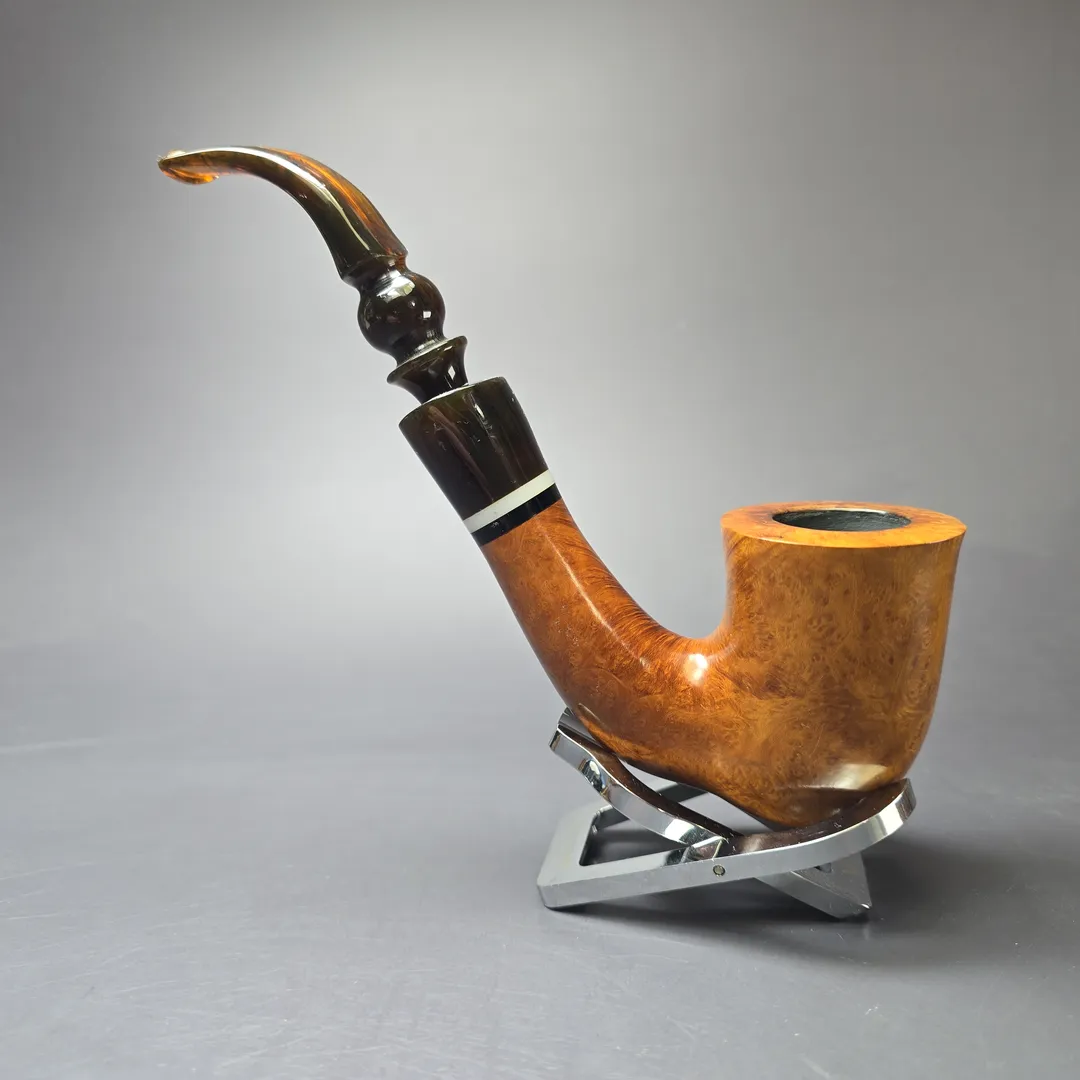 Unknown (Probably Armellini) Smooth Cavalier Estate Briar Pipe, Italian Estates - Image 4