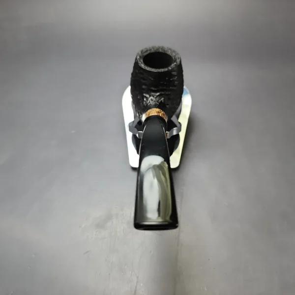 MBSD Briars by Vitale Rusticated Brandy w/ Zebrawood Briar Pipe, New - Image 4