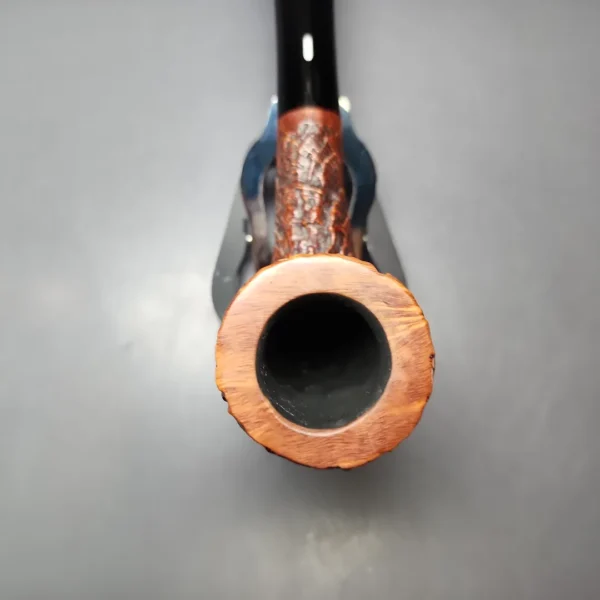 Castello Old Antiquari 4K Partially Sandblasted Billiard Estate Briar Pipe, Italian Estates - Image 4