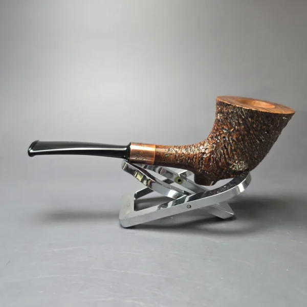 Caminetto Event 2021 Partially Rusticated Cutty Estate Briar Pipe, Unsmoked - Image 5