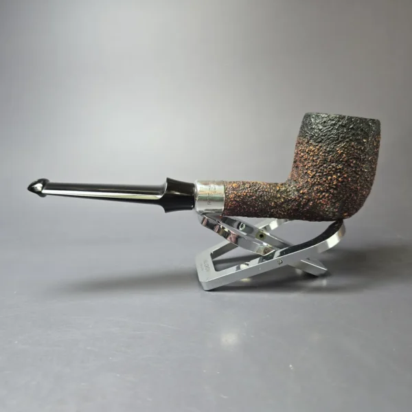 Peterson Red/Black Premier Rusticated Billiard Estate Block Meerschaum Pipe, Irish Estates - Image 10