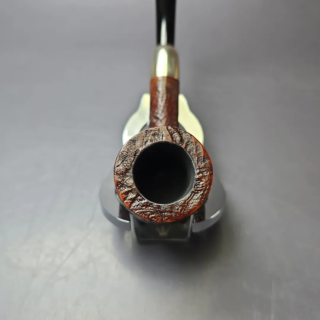 MBSD Briars Timeless Traditions 1 Sandblasted Billiard w/ Silver Handmade Briar Pipe, New - Image 7