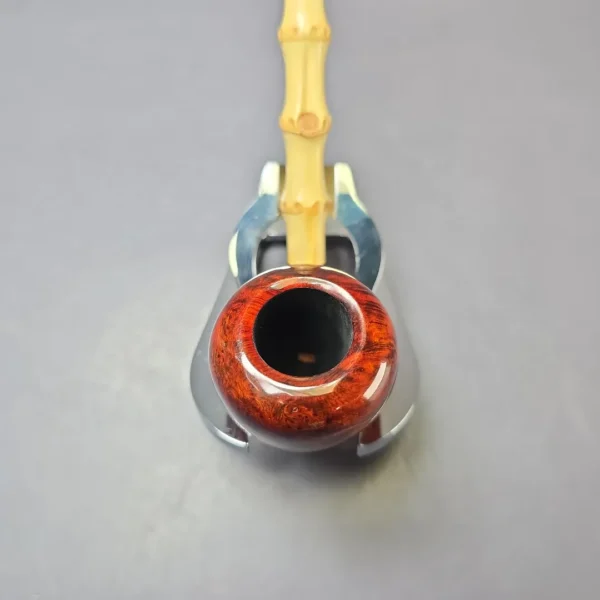 MBSD Briars Modern Masters 1 Smooth Peewit w/ Bamboo Briar Pipe, New - Image 7