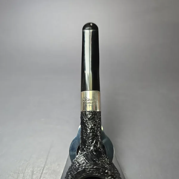 Peterson Deluxe Classic PSB 106 Sandblasted Billiard w/ Silver Estate Briar Pipe, Irish Estates - Image 6