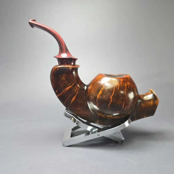 SU Pipes Smooth Standing Cavalier Handmade Briar Pipe, New - Image 6