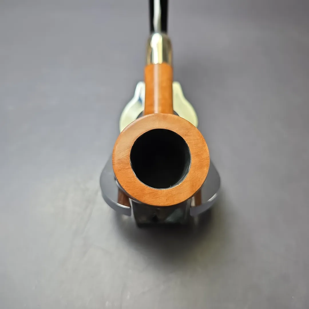 MBSD Briars Timeless Traditions 1 Smooth Billiard w/ Silver Handmade Briar Pipe, New - Image 6