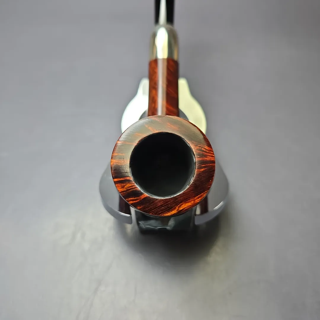 MBSD Briars Timeless Traditions 1 Smooth Billiard w/ Silver Handmade Briar Pipe, New - Image 6