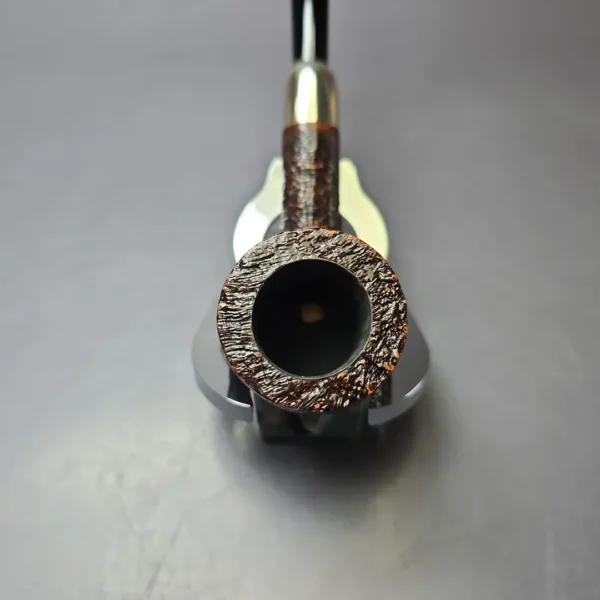 MBSD Briars Timeless Traditions 1 Sandblasted Billiard w/ Silver Handmade Briar Pipe, New - Image 6