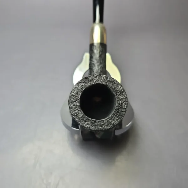 MBSD Briars Timeless Traditions 1 Sandblasted Billiard w/ Silver Handmade Briar Pipe, New - Image 6