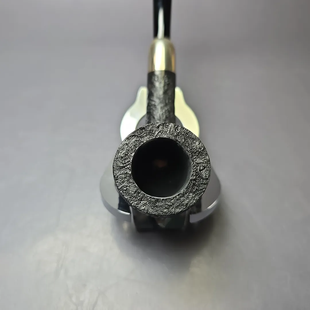 MBSD Briars Timeless Traditions 1 Sandblasted Billiard w/ Silver Handmade Briar Pipe, New - Image 6