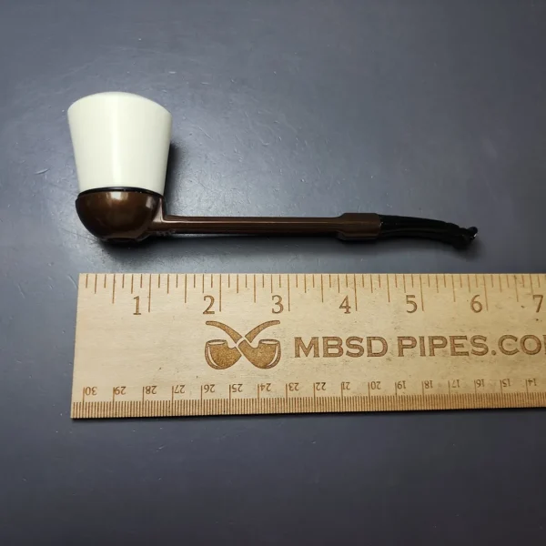 Falcon Extra Dental w/ MBSD Meerschaum Rhodesian Block Meerschaum Bowl Pipe, New - Image 6