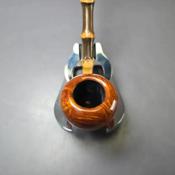 MBSD Briars Modern Masters 1 Smooth Peewit w/ Bamboo Briar Pipe, New - Image 6
