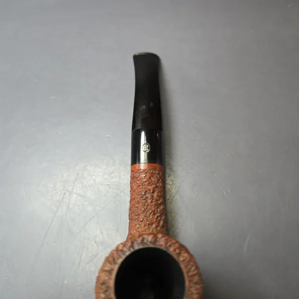 James Upshall Bark Rusticated Cup and Saucer Estate Briar Pipe, English Estates - Image 6