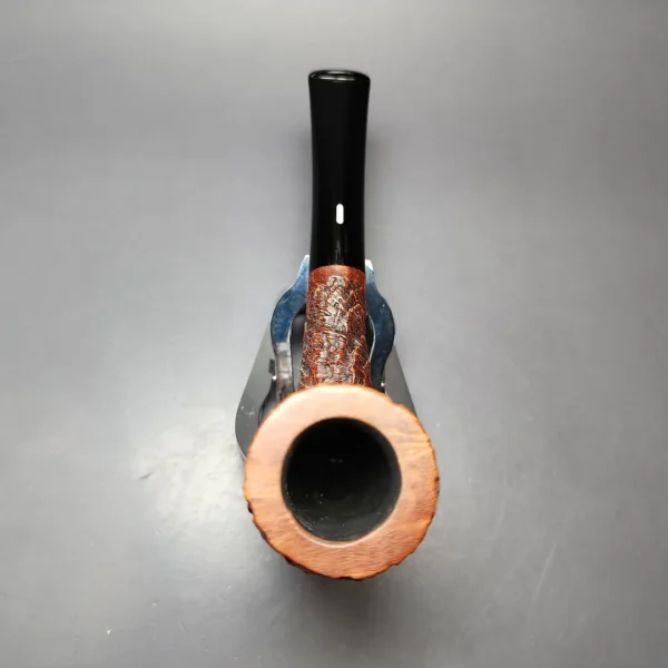 Castello Old Antiquari 4K Partially Sandblasted Billiard Estate Briar Pipe, Italian Estates - Image 6