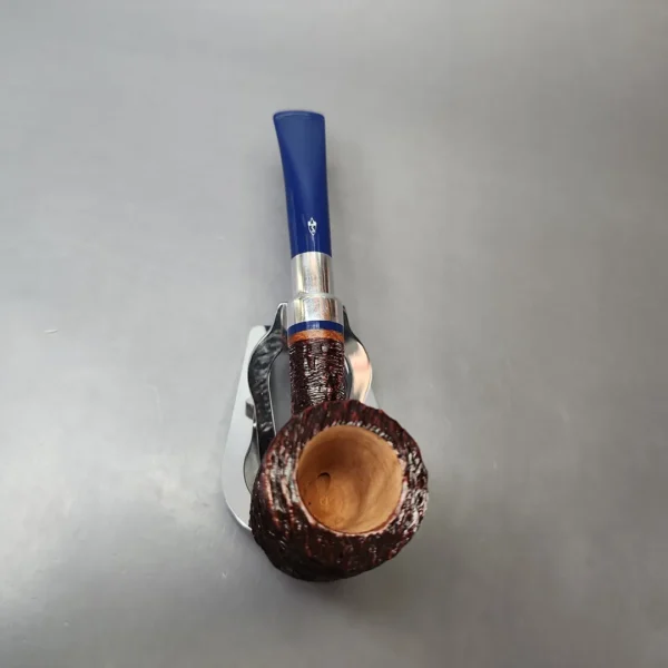 Savinelli Eleganza 310 KS Rusticated Poker Estate Briar Pipe, Unsmoked, 6mm - Image 6