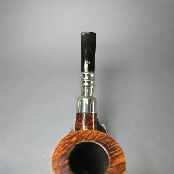 Elwood (Ferndown) Smooth Silver Spigot Dublin Estate Briar Pipe, 9mm - Image 6