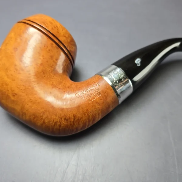 Peterson 2008 Sherlock Holmes Natural Watson Smooth Rhodesian Estate Briar Pipe, Irish Estates - Image 7