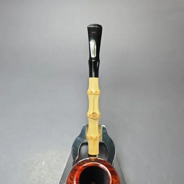 MBSD Briars Modern Masters 1 Smooth Peewit w/ Bamboo Briar Pipe, New - Image 8