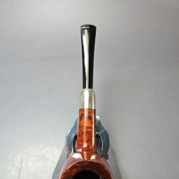MBSD Briars Timeless Traditions 1 Smooth Billiard w/ Silver Handmade Briar Pipe, New - Image 7
