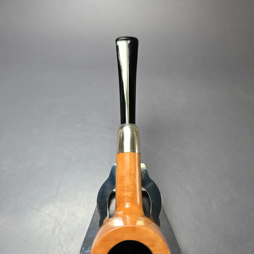 MBSD Briars Timeless Traditions 1 Smooth Billiard w/ Silver Handmade Briar Pipe, New - Image 7