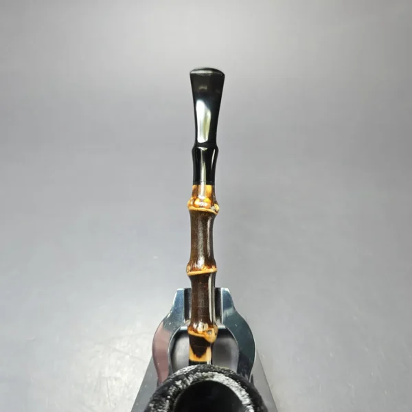 MBSD Briars Modern Masters 1 Sandblasted Peewit w/ Bamboo Briar Pipe, New - Image 7