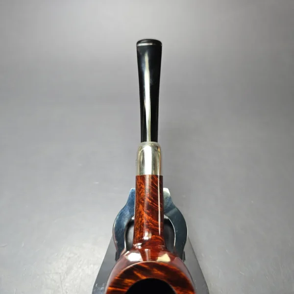 MBSD Briars Timeless Traditions 1 Smooth Billiard w/ Silver Handmade Briar Pipe, New - Image 7