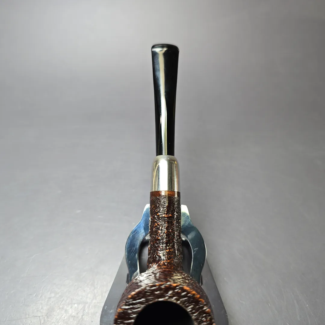 MBSD Briars Timeless Traditions 1 Sandblasted Billiard w/ Silver Handmade Briar Pipe, New - Image 7
