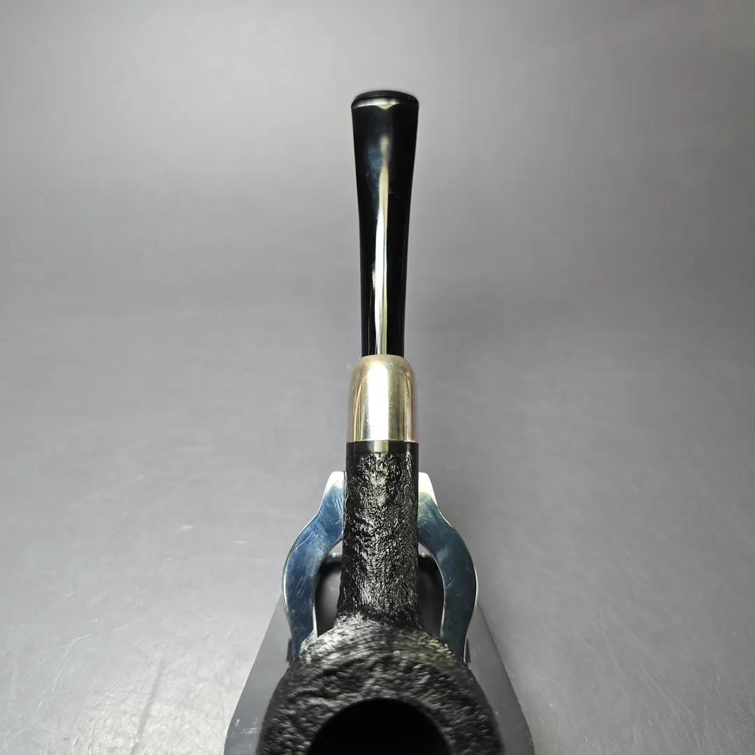 MBSD Briars Timeless Traditions 1 Sandblasted Billiard w/ Silver Handmade Briar Pipe, New - Image 7