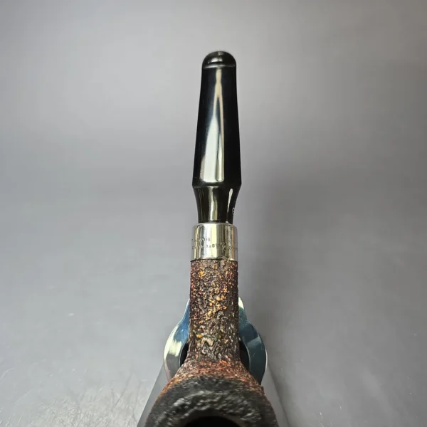 Peterson Red/Black Premier Rusticated Billiard Estate Block Meerschaum Pipe, Irish Estates - Image 8