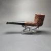 Castello Old Antiquari 4K Partially Sandblasted Billiard Estate Briar Pipe, Italian Estates - Image 7