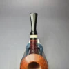 Papa Bear's Pipes by Tim Beaumont Partially Sandblasted Rhodesian w/ Ivorite Handmade Briar Pipe, New - Image 7