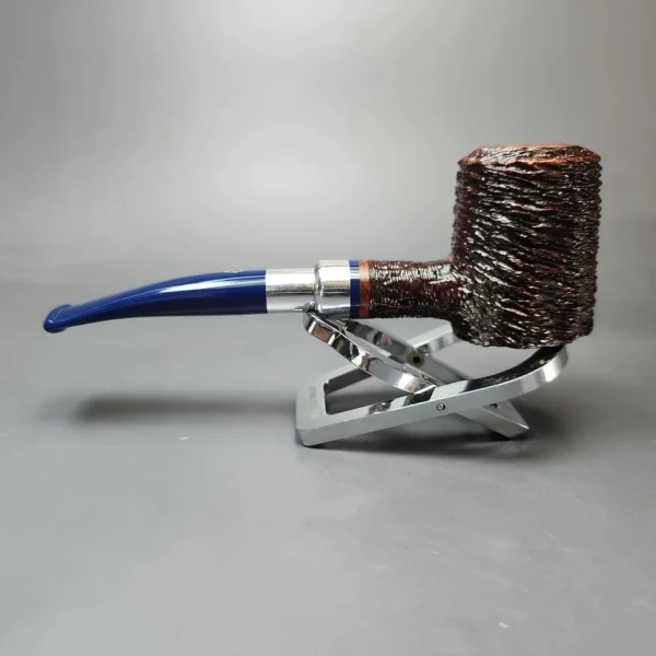 Savinelli Eleganza 310 KS Rusticated Poker Estate Briar Pipe, Unsmoked, 6mm - Image 7