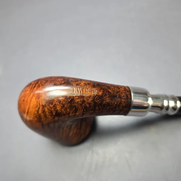Elwood (Ferndown) Smooth Silver Spigot Dublin Estate Briar Pipe, 9mm - Image 7