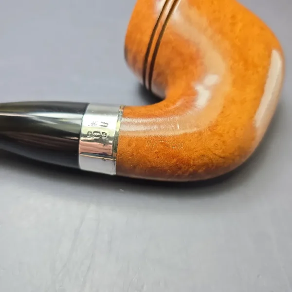 Peterson 2008 Sherlock Holmes Natural Watson Smooth Rhodesian Estate Briar Pipe, Irish Estates - Image 8