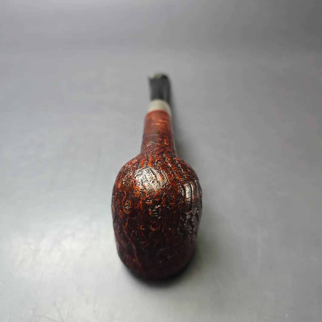 MBSD Briars Timeless Traditions 1 Sandblasted Billiard w/ Silver Handmade Briar Pipe, New - Image 9