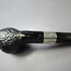Peterson Deluxe Classic PSB 106 Sandblasted Billiard w/ Silver Estate Briar Pipe, Irish Estates - Image 8