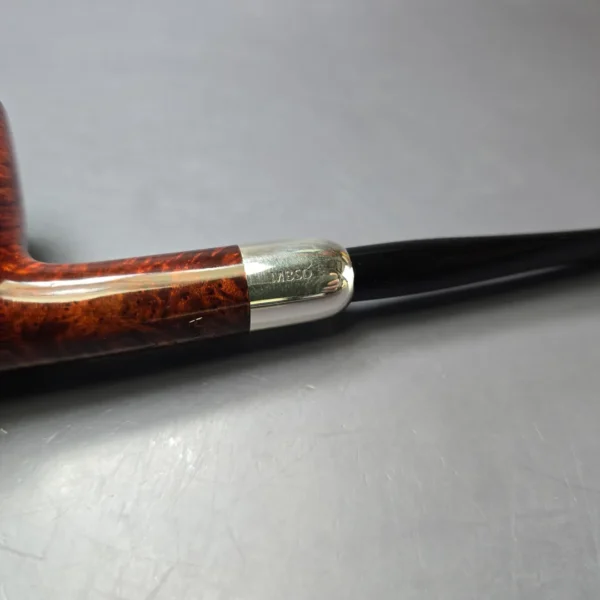 MBSD Briars Timeless Traditions 1 Smooth Billiard w/ Silver Handmade Briar Pipe, New - Image 8