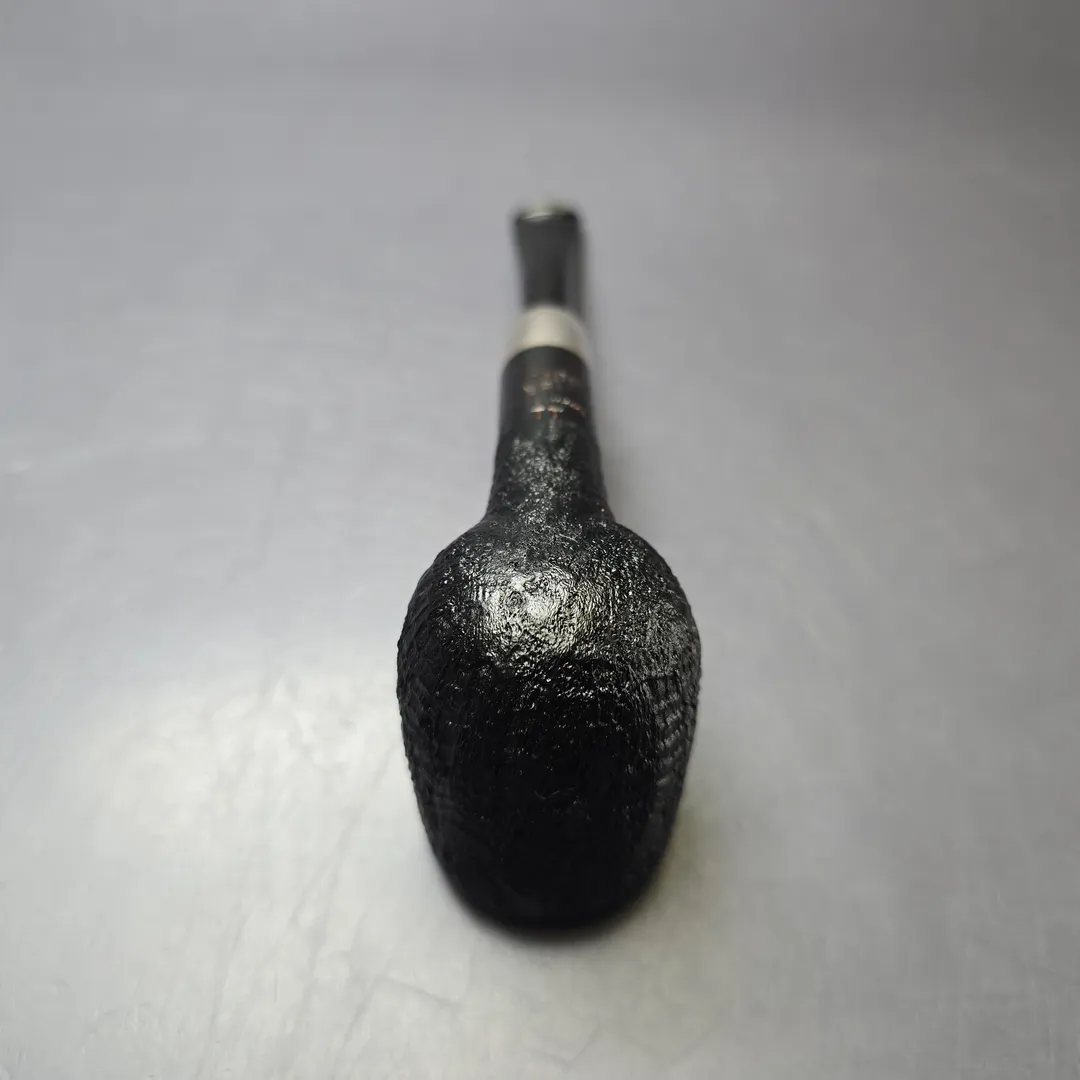 MBSD Briars Timeless Traditions 1 Sandblasted Billiard w/ Silver Handmade Briar Pipe, New - Image 8