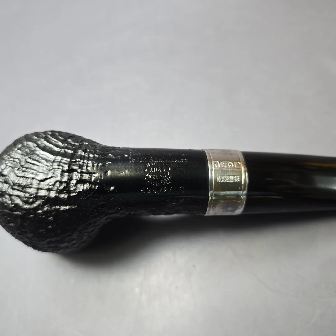 Peterson 160th Anniversary Pat. OB Sandblasted Billiard Briar Pipe, New - Image 8