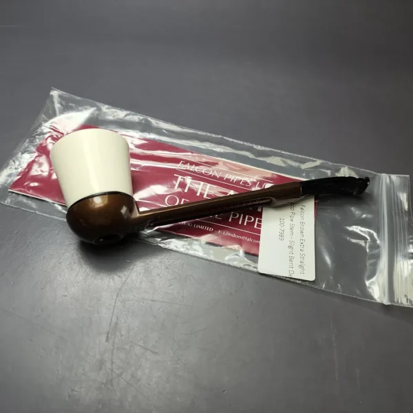 Falcon Extra Dental w/ MBSD Meerschaum Rhodesian Block Meerschaum Bowl Pipe, New - Image 8